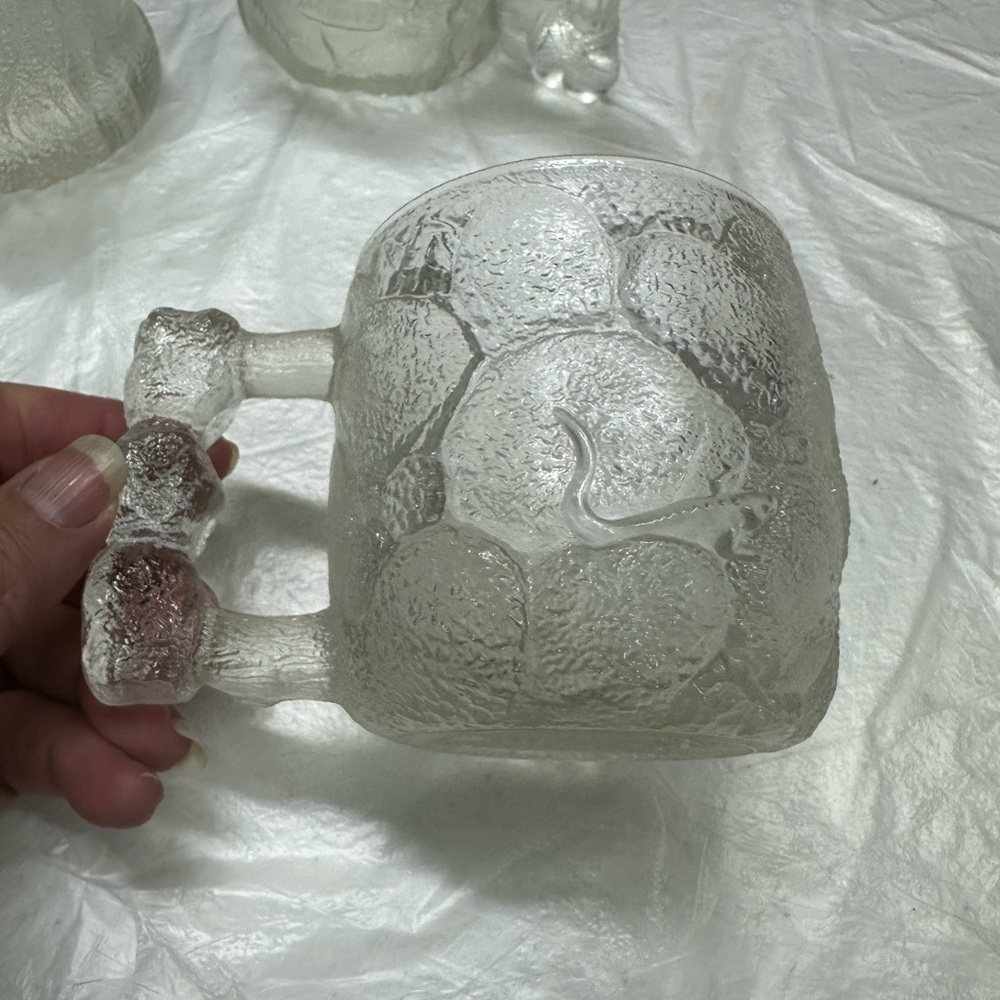 Vintage McDonalds "FLINSTONES" Clear Glass Coffee Mugs 1993 Set of 4 - Picture 9 of 15